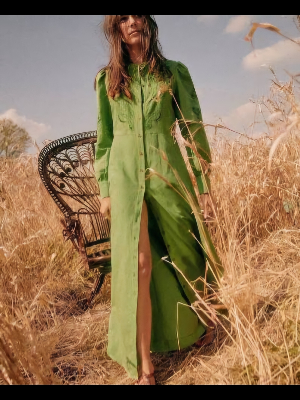 Robe Selma (Spring green) - Picture 2 of 6